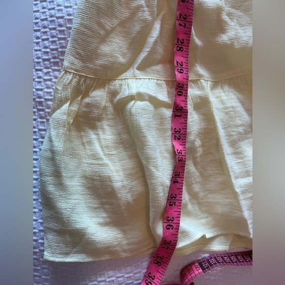 NWT Scotch & Soda Yellow Midi Length Paneled Dress Gathering Details - Picture 14 of 16